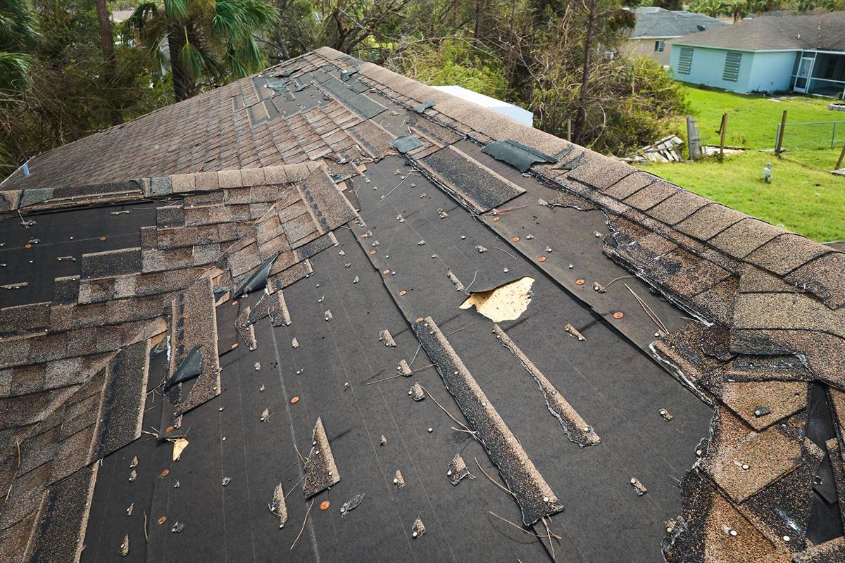 STORM DAMAGE REPAIR — BEFORE