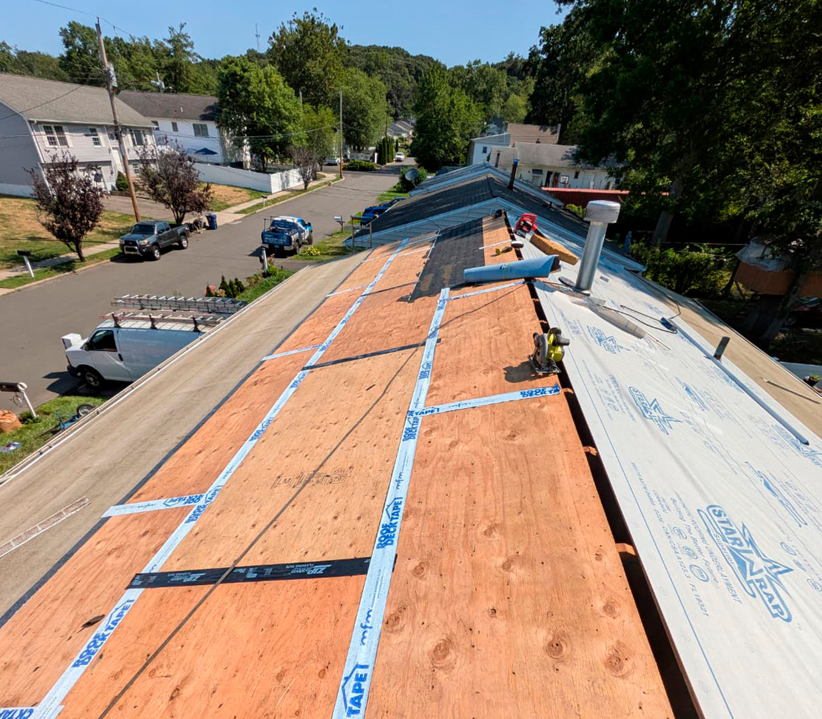 Antes de reemplazo de techo